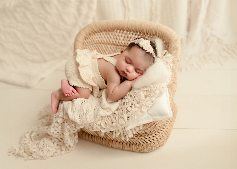 Boho newborn photo