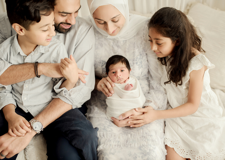 newborn photos with muslim family