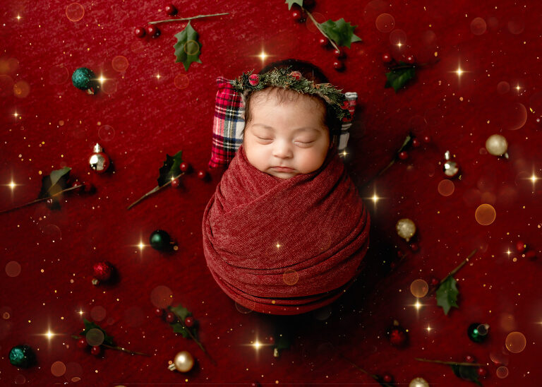 Frisco TX newborn photographer capturing baby girl newborn session