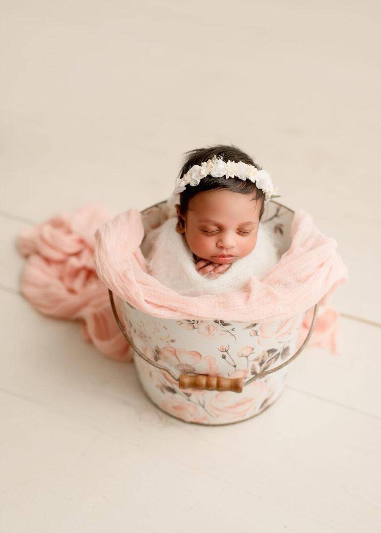 DFW newborn photographer capturing newborn baby girl session
