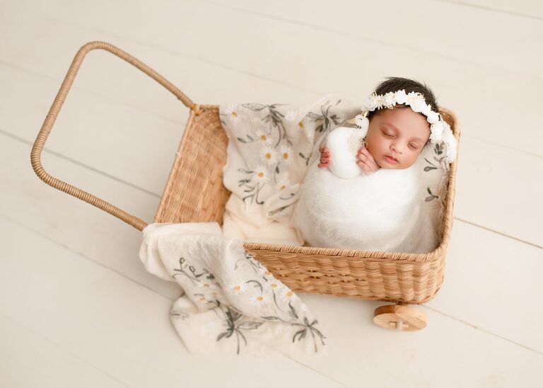DFW newborn photographer capturing newborn baby girl session