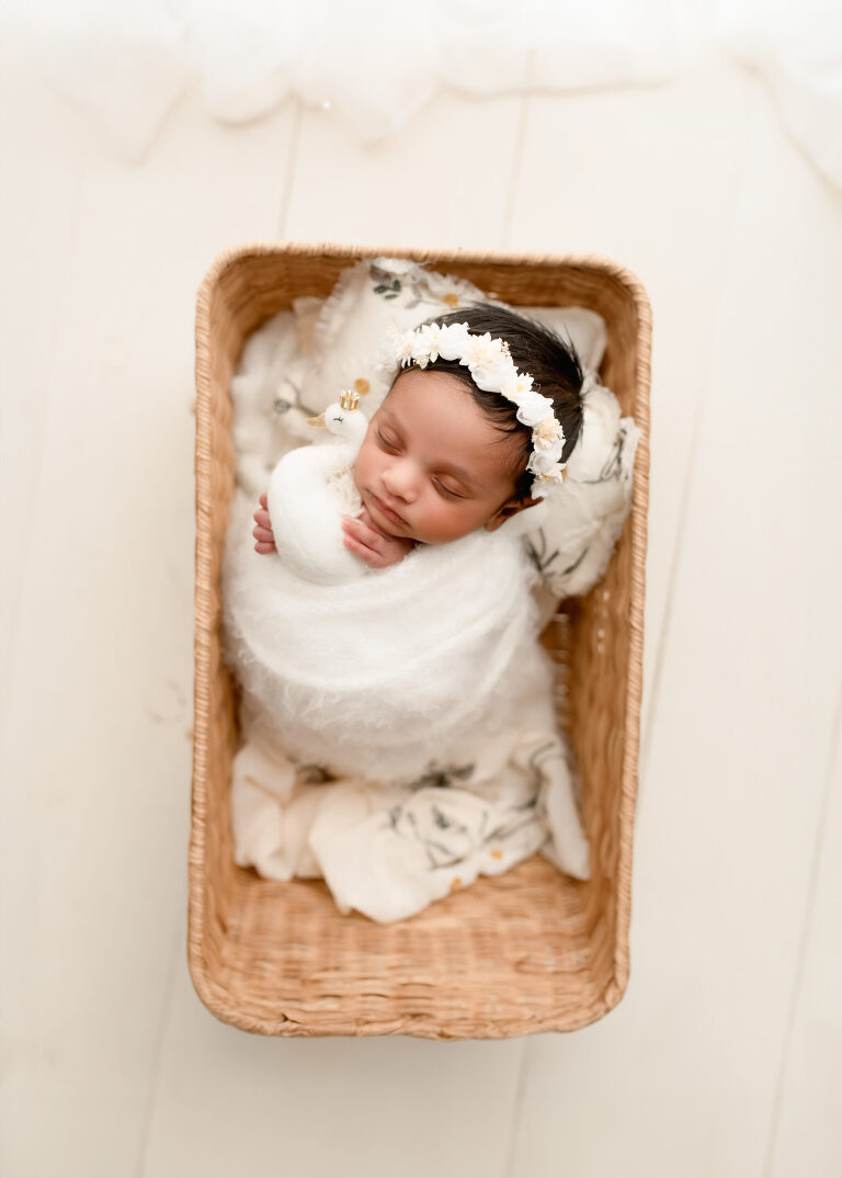 DFW newborn photographer capturing newborn baby girl session