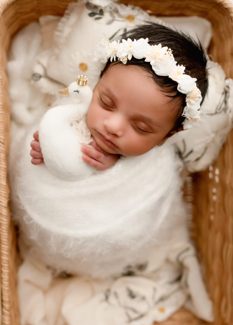 DFW newborn photographer capturing newborn baby girl session