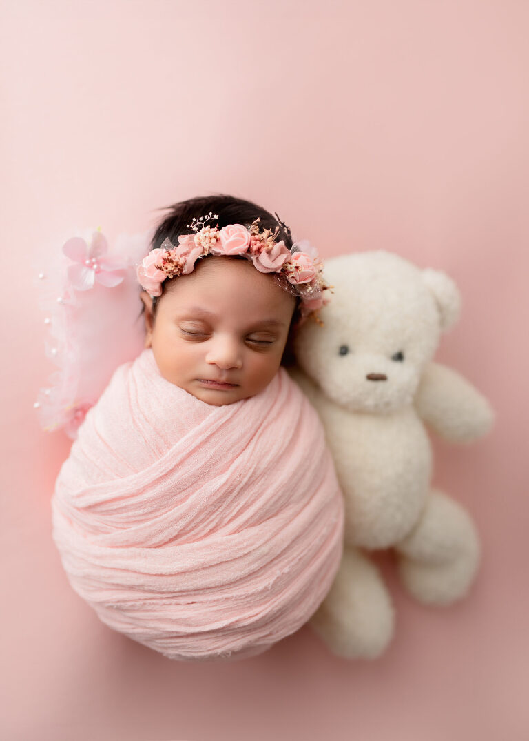 DFW newborn photographer capturing newborn baby girl session