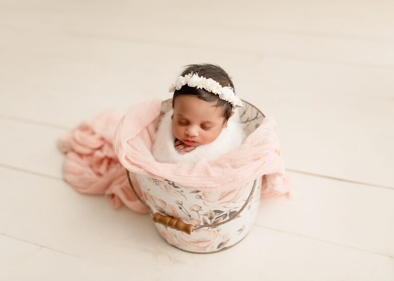 DFW newborn photographer capturing newborn baby girl session
